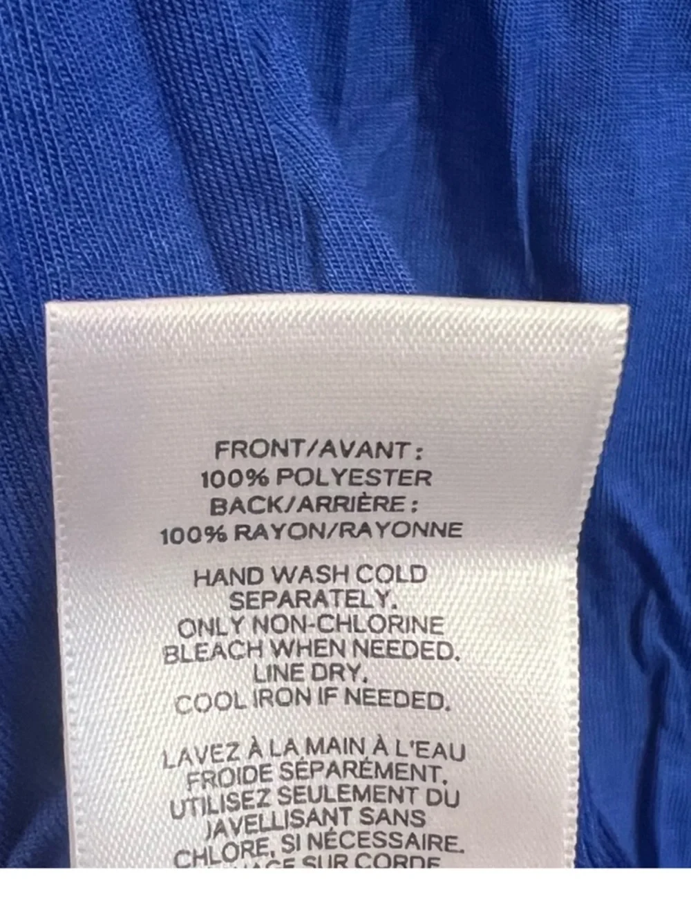 Express Royal Blue Sleeveless V-Neck Camisole - Picture 3 of 5